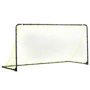 Franklin Sports front view of full 10x5 goal showing sturdy frame and net benefits practice