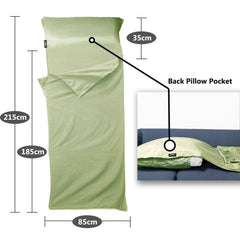 Frelaxy pillow pocket detail demonstrates secure head support