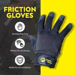 Friction Gloves palm texture close-up highlighting grip reliability