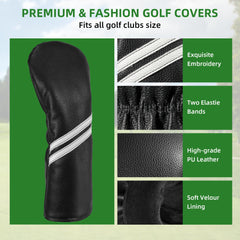 Frimon soft velvet inner lining detail protecting club heads from scratches