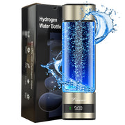 Fruaros gold bottle front view showing sleek design and portability benefit