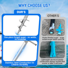 FUCNEN collapsible T-handle deployed for quick installation and fast setup