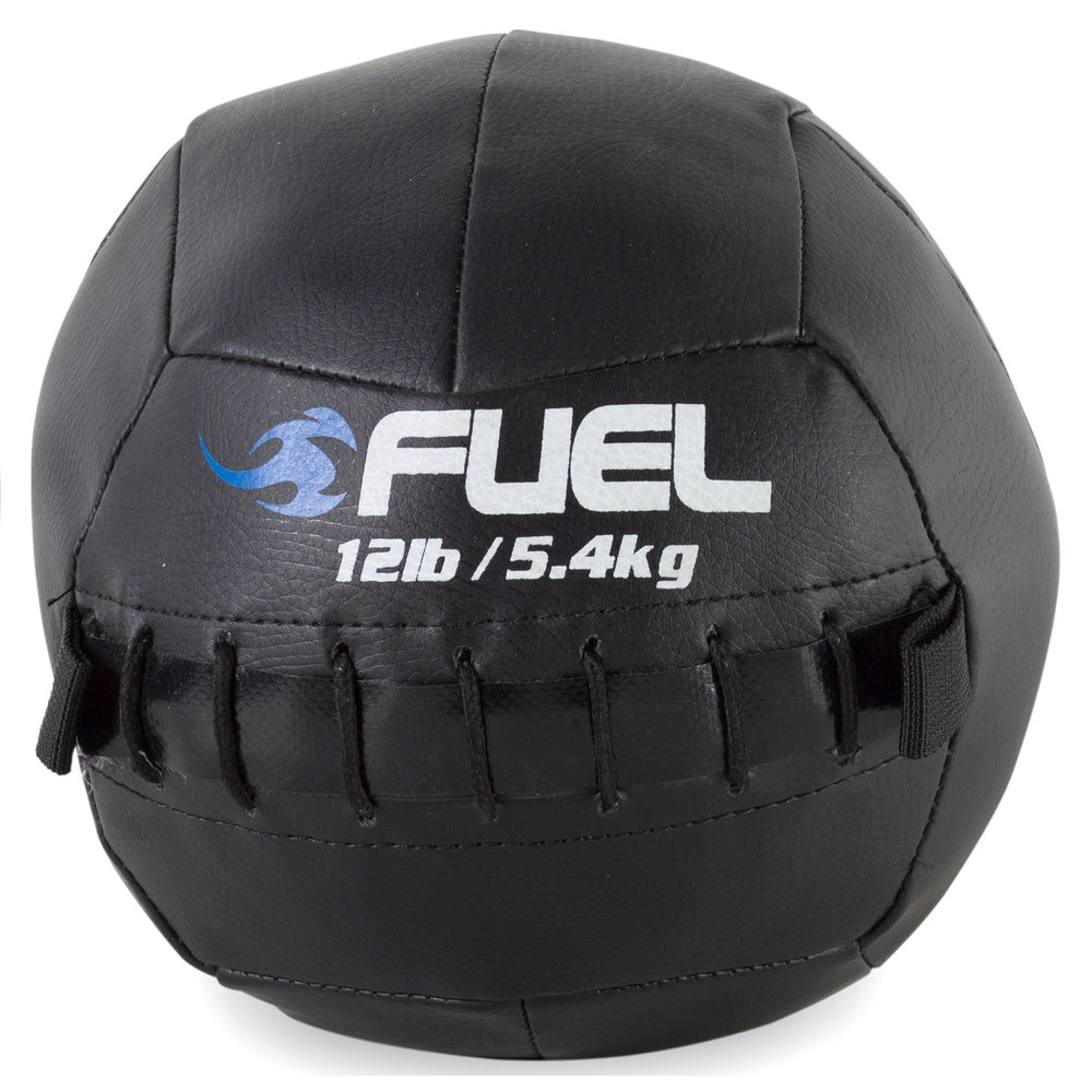 Fuel Pureformance medicine ball front view showing durable shell and clear weight for reliable workouts