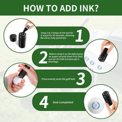 fullking close-up of 17mm monogram imprint for improved ball visibility