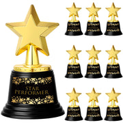Fumete front view gold star trophy showing elegant shine and instant recognition