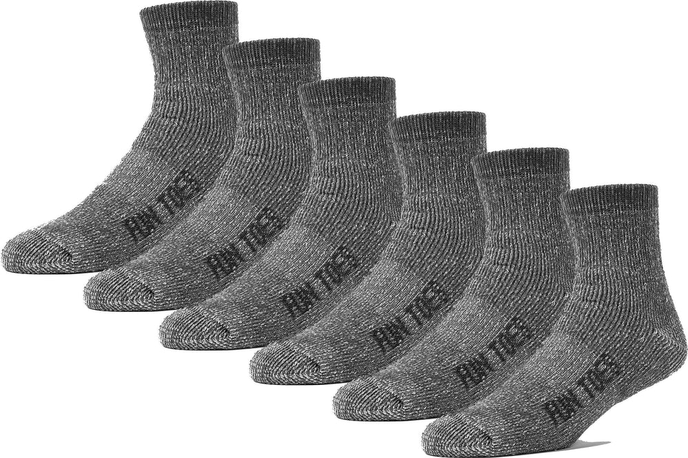 FUN TOES front packaging showing six-pack gray socks and product label for easy selection