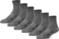 FUN TOES front packaging showing six-pack gray socks and product label for easy selection