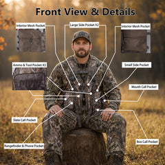 FUNHORUN game pouch and pocket layout keeping calls and gear organized and reachable