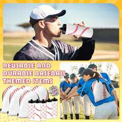 Funnymoom patterned drawstring backpack highlighting sporty baseball print