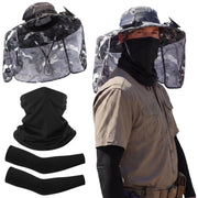 Funnysoft hat front view showing brim and solar fan placement for cooling