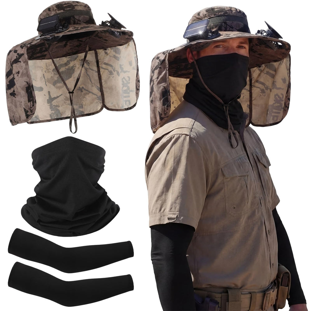 Funnysoft hat front view showing brim and sun protection benefit