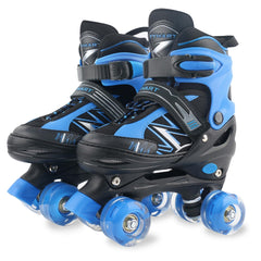FYHART front view adjustable toddler skates showing secure fit and bright design