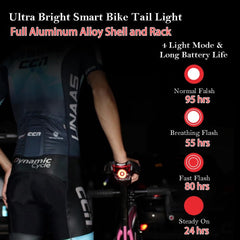 G Keni mounted on seatpost in use improving rider visibility
