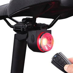 G Keni front view of tail light showing bright LEDs and durable housing for safety