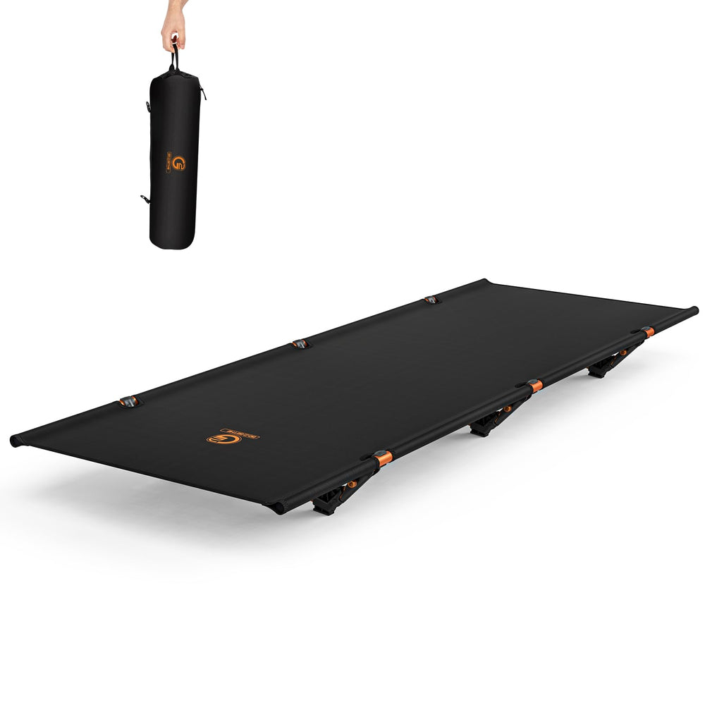 G2 GO2GETHER cot front view showing low-profile support and comfortable sleeping surface