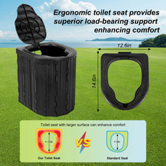 G2 GO2GETHER folding toilet close-up seat for comfortable adult use