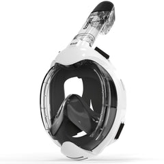 G2RISE front view of kids full-face mask showing secure fit and clear lens benefit