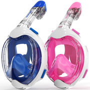 G2RISE kids full face mask front view showing panoramic lens and straps