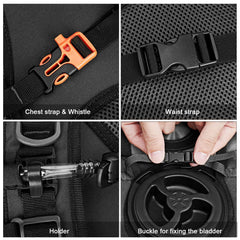 G4Free front pocket open showing mesh organizers and key hook for tidy storage