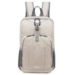 G4Free front view showing compact shape and zip pockets for organized carry