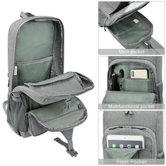 G4Free padded S-shaped shoulder straps and chest strap with whistle for comfort