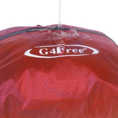 G4Free side mesh pocket holding a water bottle for quick hydration benefit