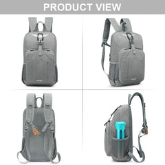 G4Free side pocket holding a water bottle for hydration on the go