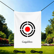 Gagalileo front view target cloth showing printed aiming zone and benefits