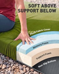 Gaialoop velvet-like removable cover close-up for soft tactile comfort