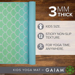 Gaiam Metallic Mermaid close-up textured surface offering a secure non-slip grip