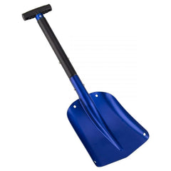 Gainsh matte blue shovel front view showing compact, portable design