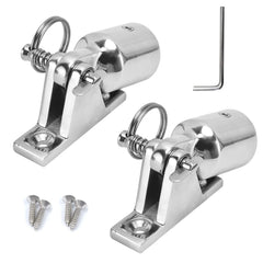 GaiRen deck hinge front view showing secure mount and corrosion resistance