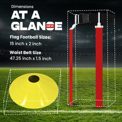 GameDay Fitness players wearing belts during gameplay demonstrating quick flag pulls benefit