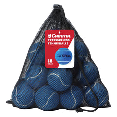 GAMMA front bag of 18 tennis balls showing count and bright color for easy visibility