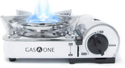 Gas One GS-800A front view showing compact stove and clean design, convenient portability