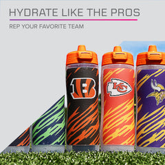 Gatorade Gx cap with concentrate pod chamber and easy-release feature for mixing