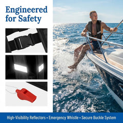 GDLHY neoprene neckline close-up providing comfortable chafe-free protection