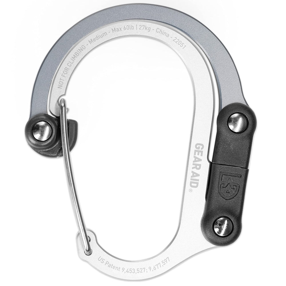 GEAR AID front view of HEROCLIP Medium showing compact profile and durability