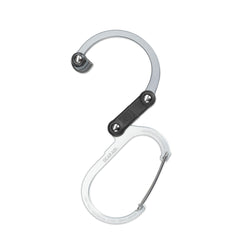 GEAR AID HEROCLIP Medium open gate demonstrating wide clearance for thick straps