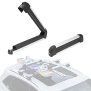 Gearantics front-mounted roof rack on crossbar showing secure profile and protection