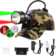 GearOZ front view headlamp showing controls and strong beam for clear spotting