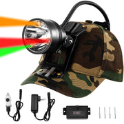GearOZ camo cap front view showing compact headlamp and low profile benefit