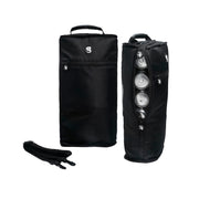 geckobrands Verticool front view showing compact cooler and carrying strap, portable convenience