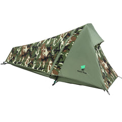 GEERTOP front view of bivy tent showing compact waterproof shelter and fast setup