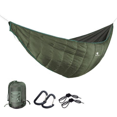 GEERTOP underquilt front view showing full-length coverage and warmth