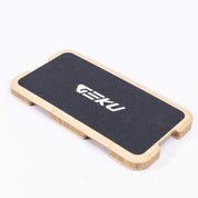 GEKU FIT front view of bamboo fitness board showing shape and finish for stable workouts