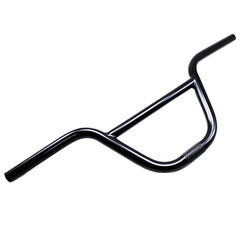 Generic brand front view of handlebar showing compact width and clean finish for improved control