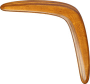 Generic boomerang front view showing shape and returning design benefit