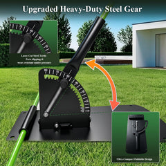Generic detail of fiberglass rod and bungee connection for fast deployment