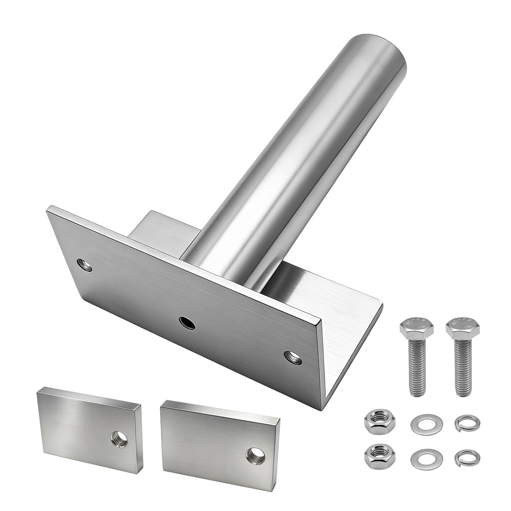 Generic bracket front view showing shape and fit, durable corrosion resistance